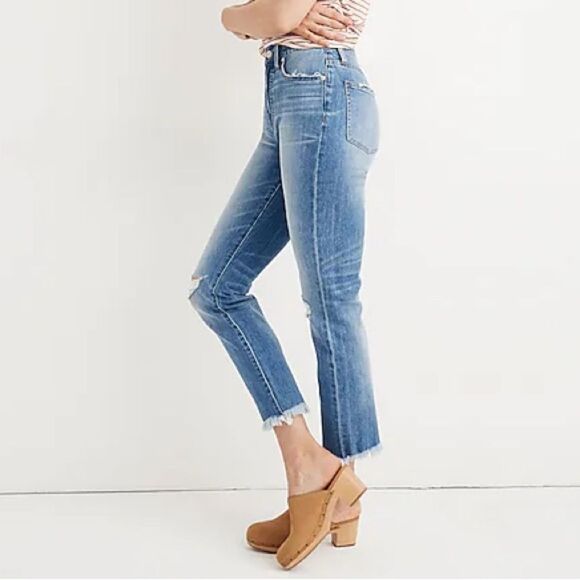 Madewell The Perfect Vintage Cropped Jean in Parnell Medium Wash Women’s Size 27 - Picture 6 of 16